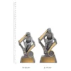 Touch & Tag Flag male trophies next to ruler