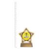 Trivia Mini Star Colour trophy next to ruler Trivia Mini Star Colour trophy next to ruler.
