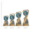 Volleyball Arclight Colour trophies next to ruler