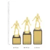 Wrestling Marble Column trophies next to ruler