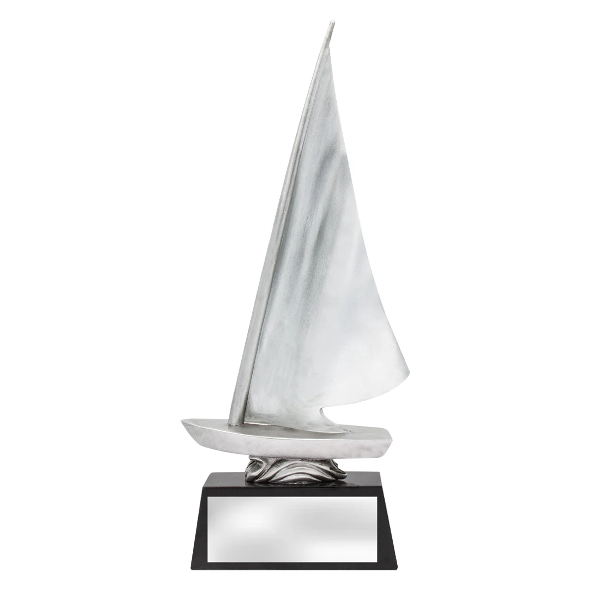 a1296a-silver Silver abstract dinghy silver with resin construction