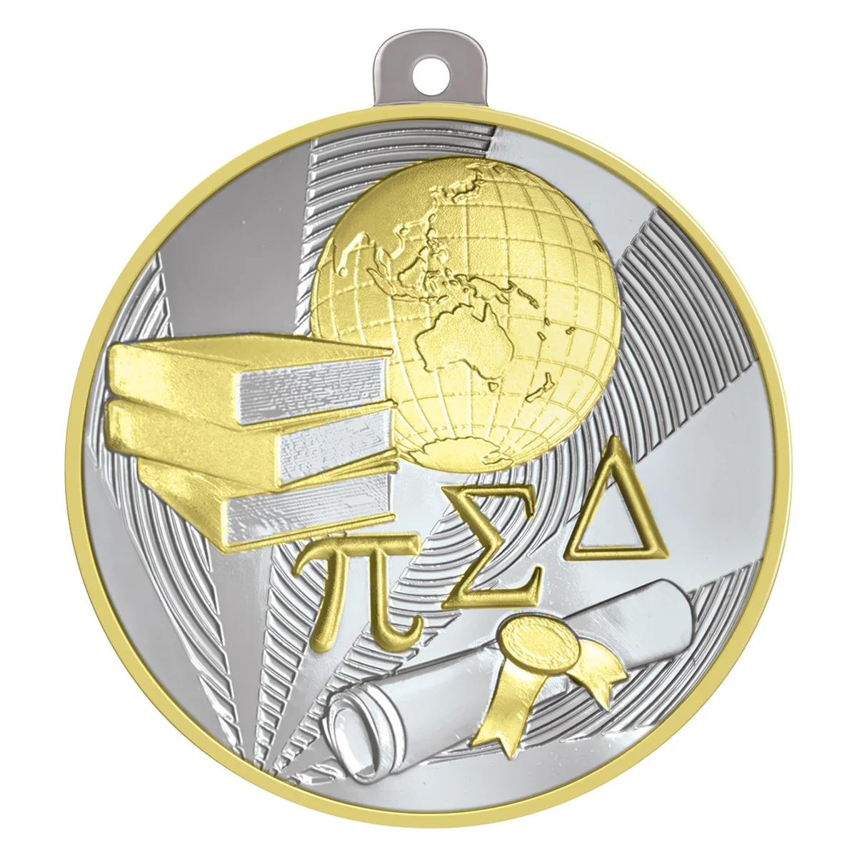 ml505-silver-and-gold Silver & gold academic lumina with metal construction