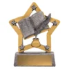 Silver academic mini star with resin construction