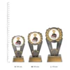 Academic Polaris trophies next to ruler Academic Polaris trophies next to ruler