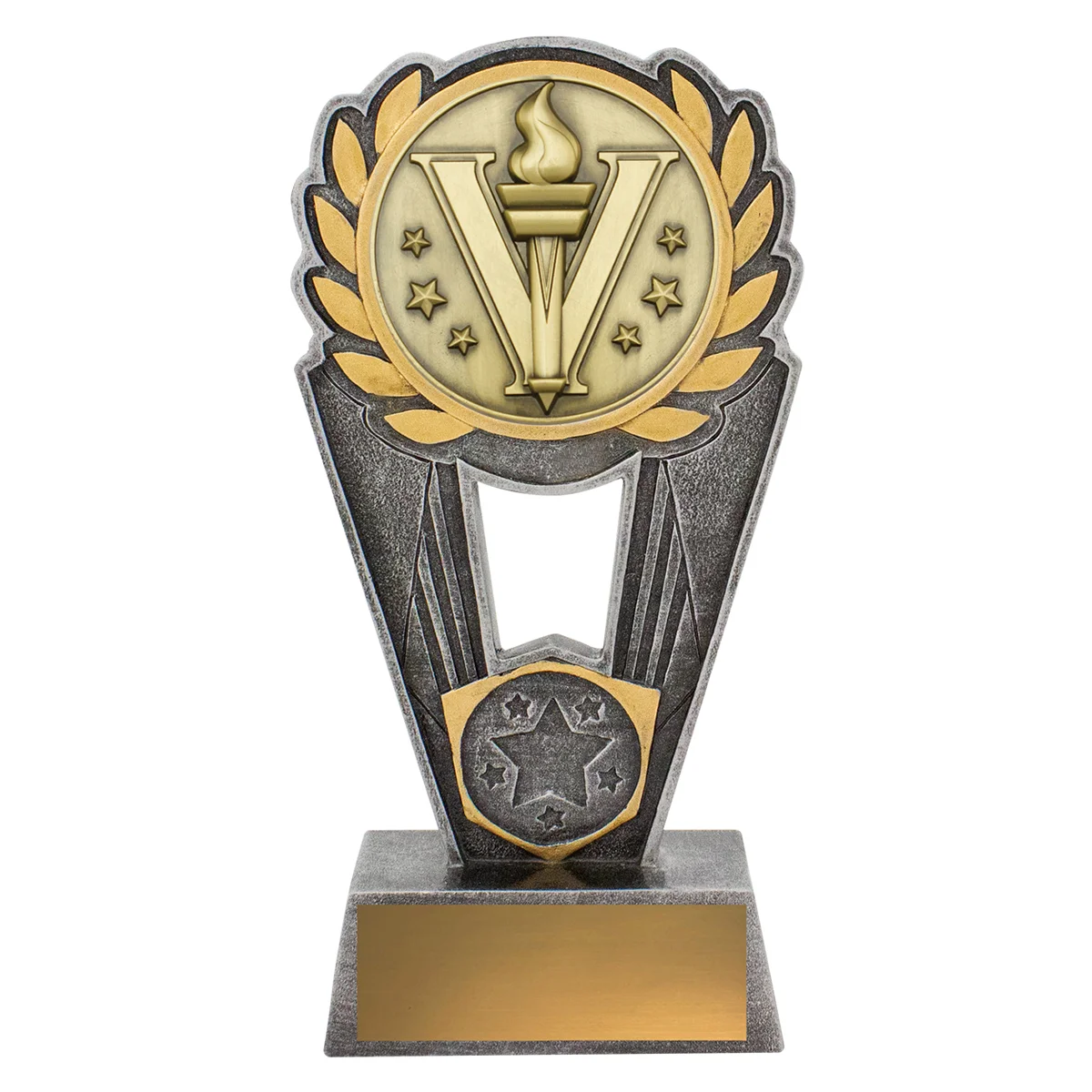 -gold Silver / gold achievement polaris with resin / metal construction