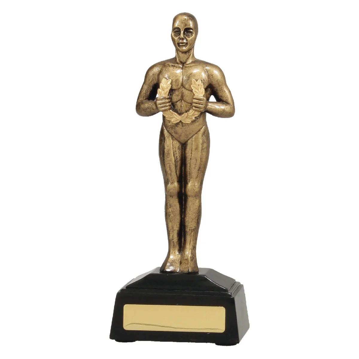 a206aa-gold Gold achievement statue with resin construction