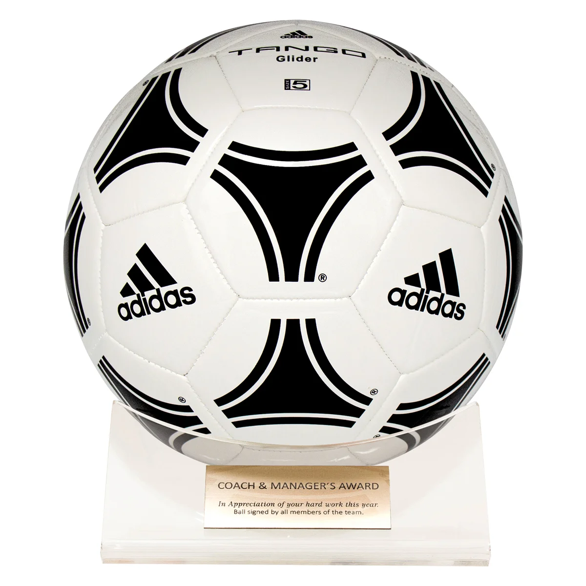 acb01-football Acrylic ball holder with acrylic construction