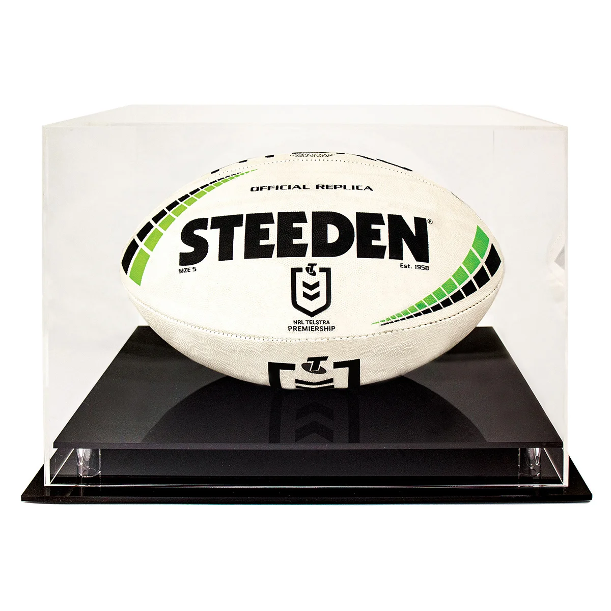 Acrylic case - rugby league / union with acrylic construction