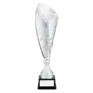 Silver alfa cup with plastic / metal construction