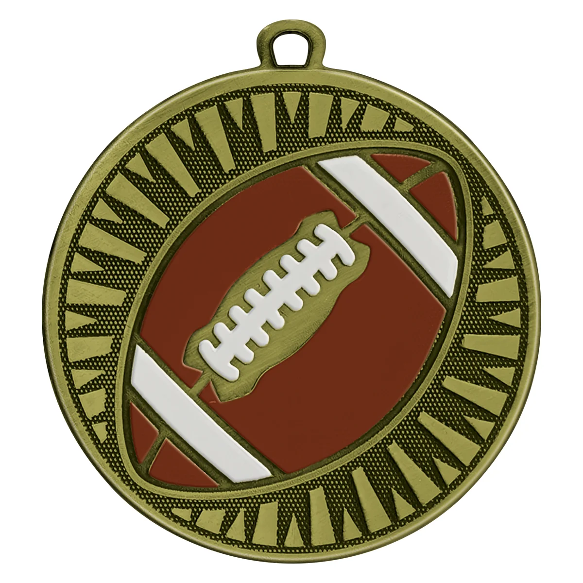 ms655g-gold Gold american football spark with metal construction