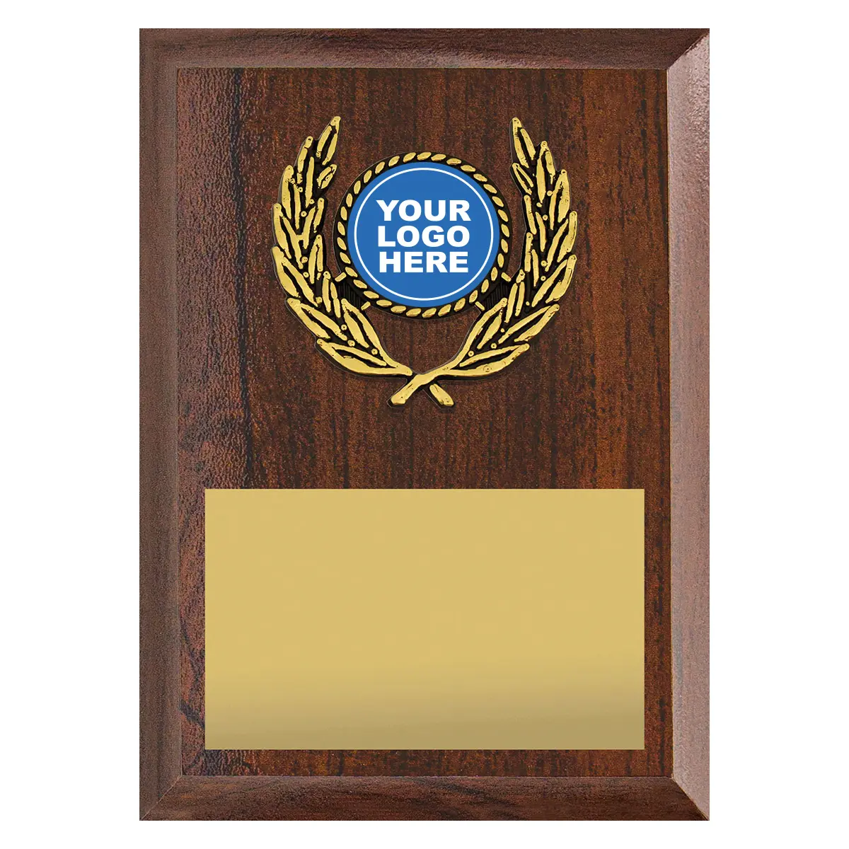 pl14a-walnut Walnut amity plaque with timber construction