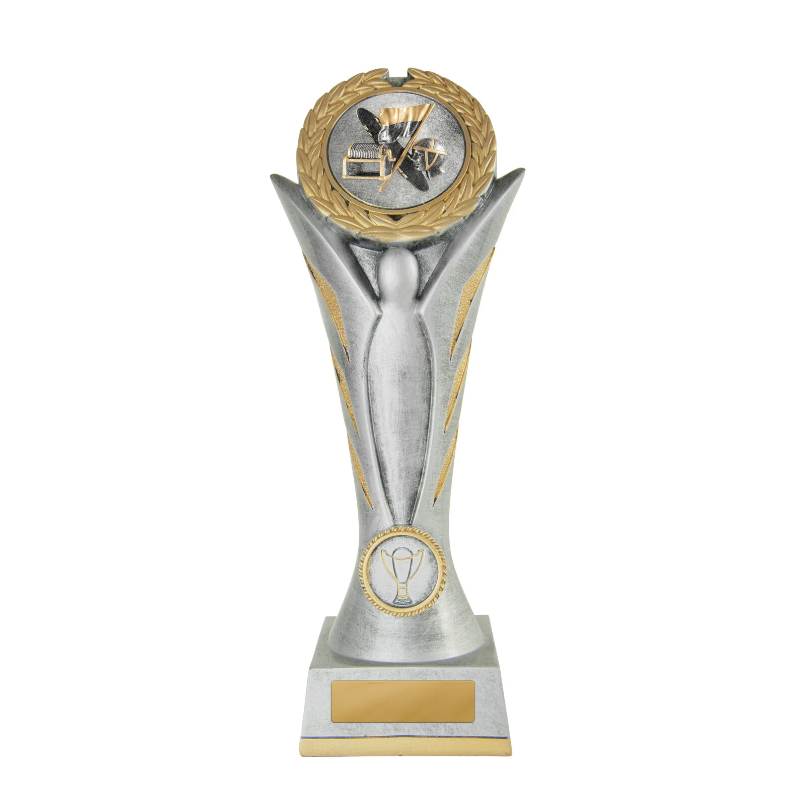 16a-2dc4g-silver Silver angel victory-lifesaving with resin construction