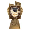 lr101a-gold Gold antique gold lynx - academic with resin construction