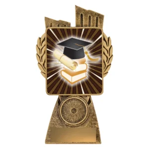 Gold antique gold lynx - academic with resin construction