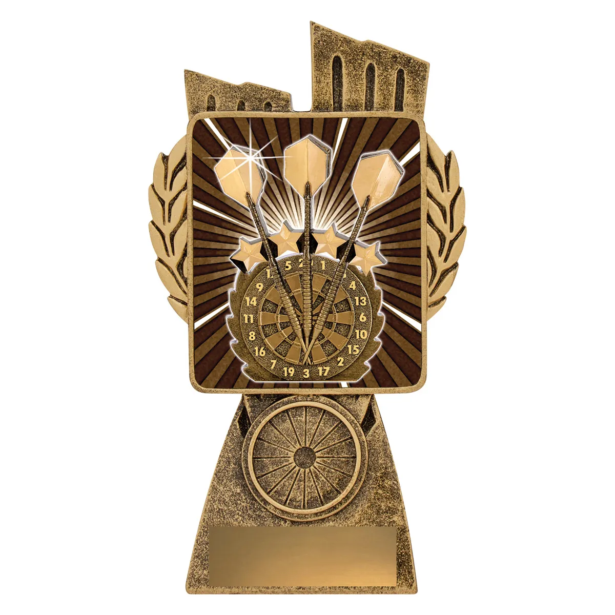 Gold antique gold lynx - darts with resin construction