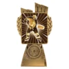 Gold antique gold lynx - ice hockey with resin construction