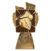 lr063a-gold Gold antique gold lynx - lacrosse with resin construction