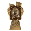 lr080a-gold Gold antique gold lynx - male football with resin construction
