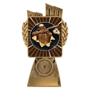 Gold antique gold lynx - shooting with resin construction