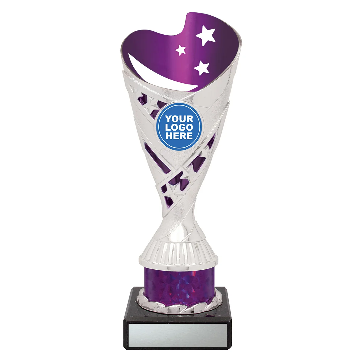 n515b-purple Purple arcade purple cup with plastic / marble construction