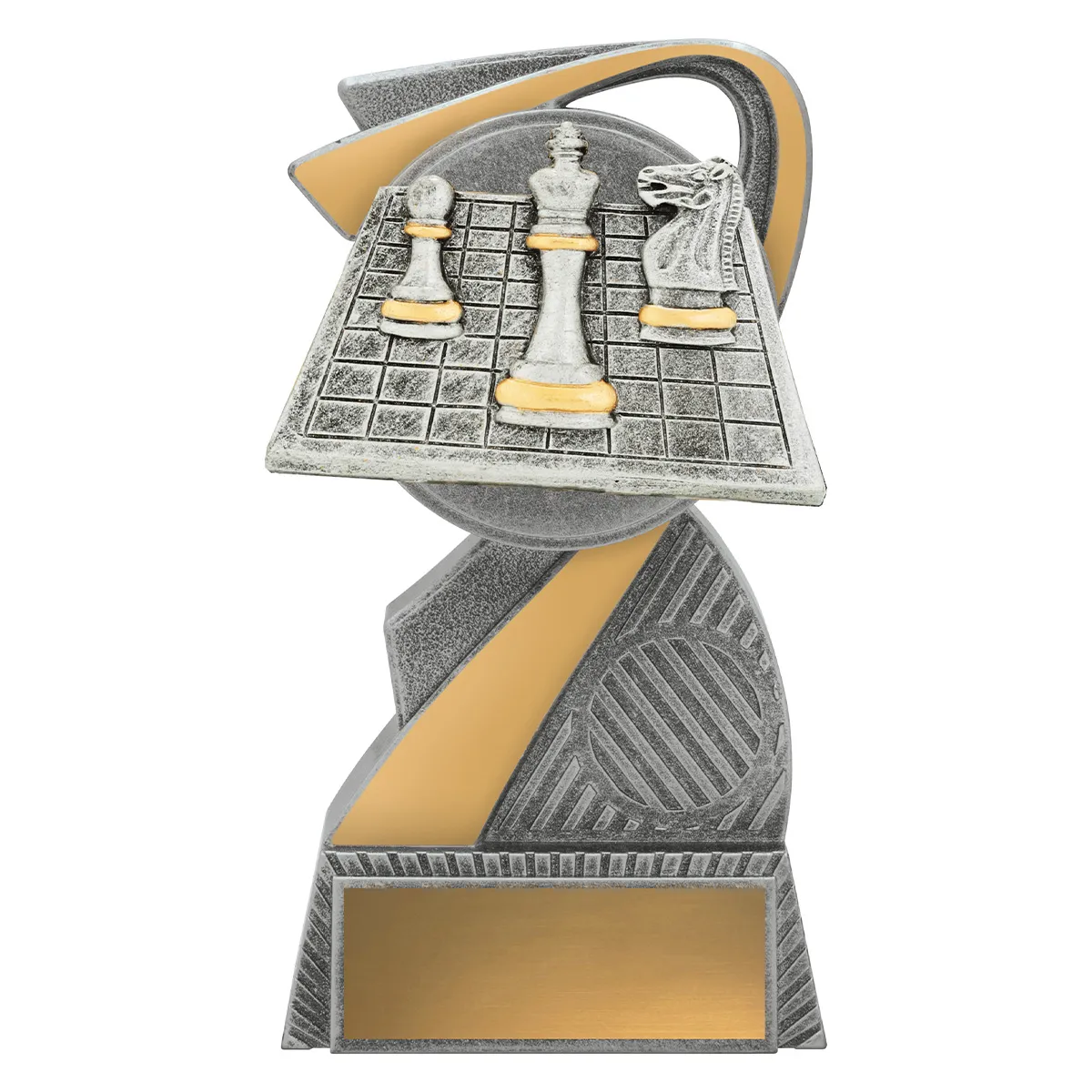 alp78a-silver Silver arclight - chess with resin construction