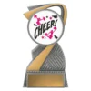 alc121a-silver Silver arclight colour - cheerleading with plastic construction