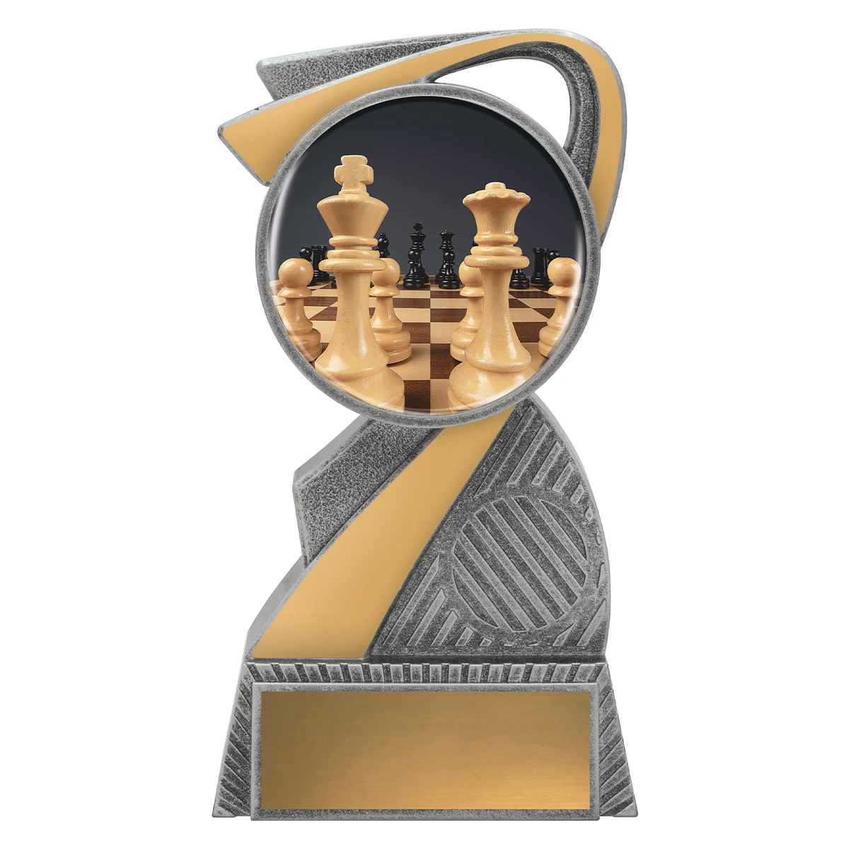 alc782a-silver Silver arclight colour - chess with plastic construction