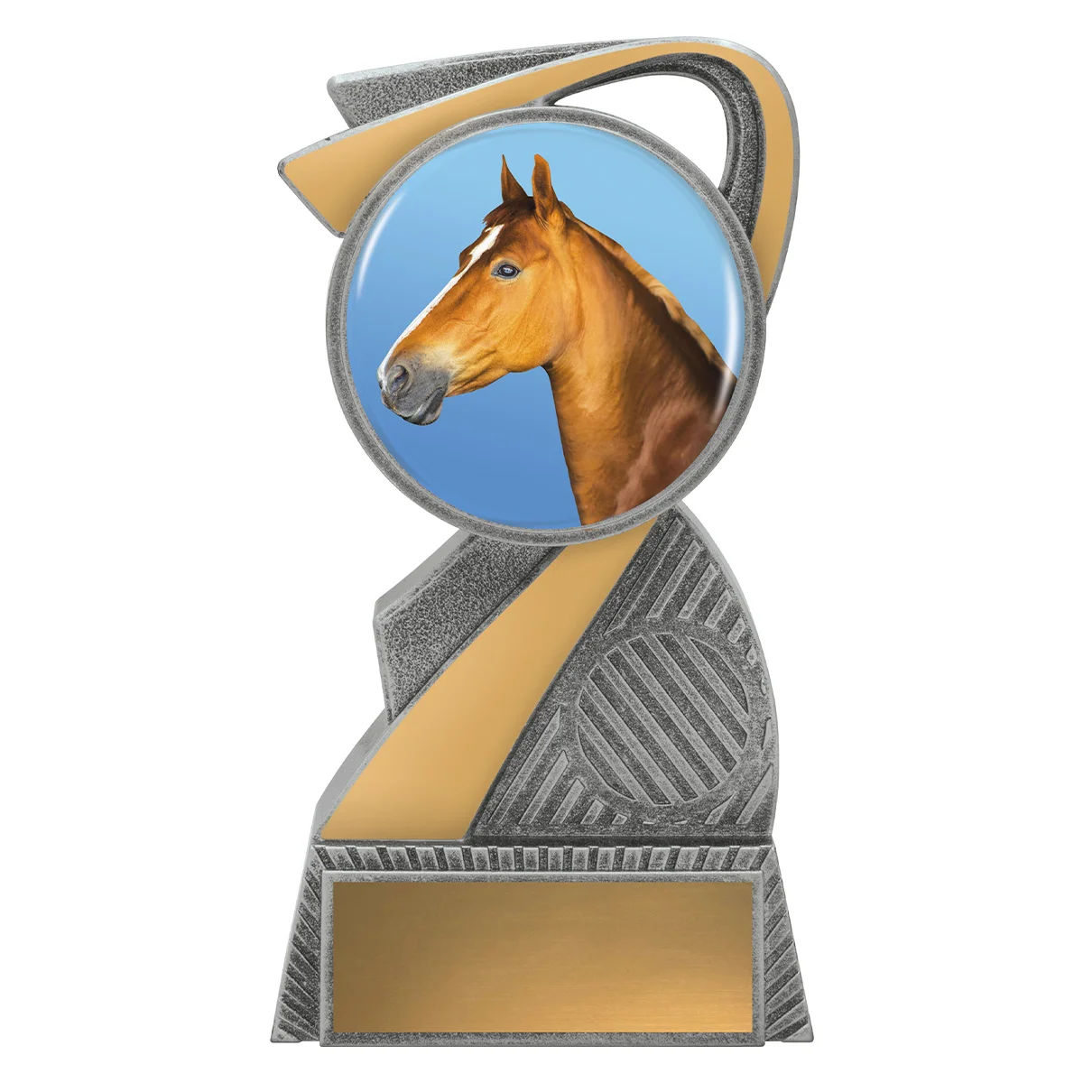 alc352a-silver Silver arclight colour - horse with plastic construction