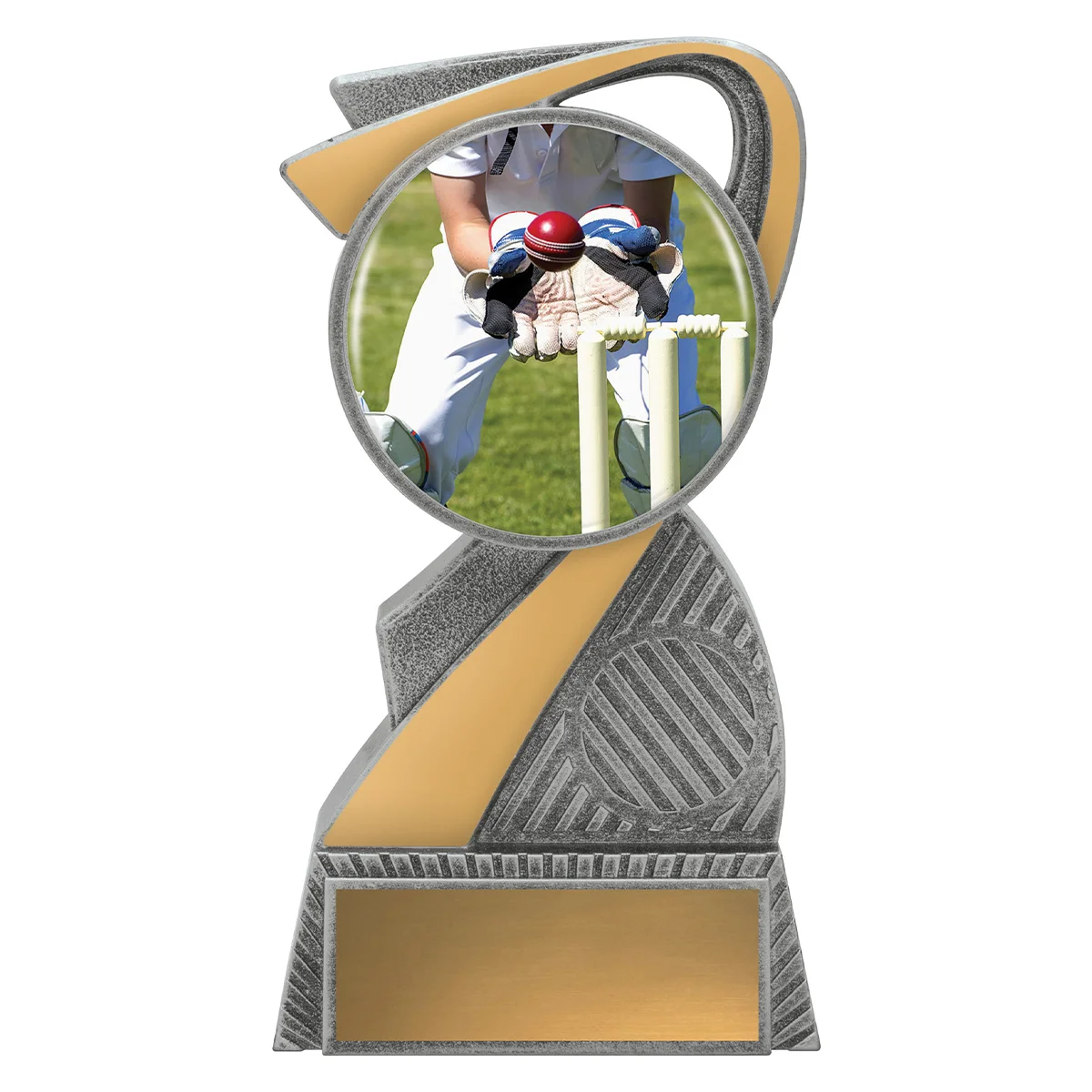 alc405a-silver Silver arclight colour - wicketkeeper with plastic construction