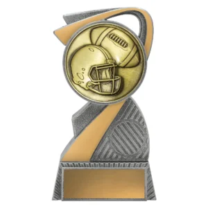 Silver & gold arclight gold - american football with plastic / metal construction