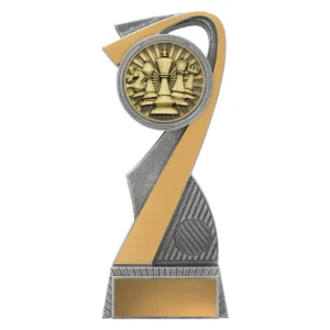 Silver / gold arclight gold - chess with plastic / metal construction