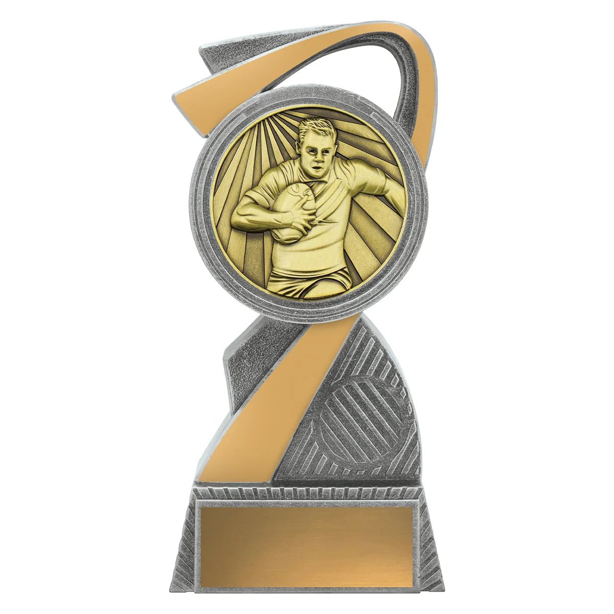 Silver / gold arclight gold - male rugby with plastic / metal construction