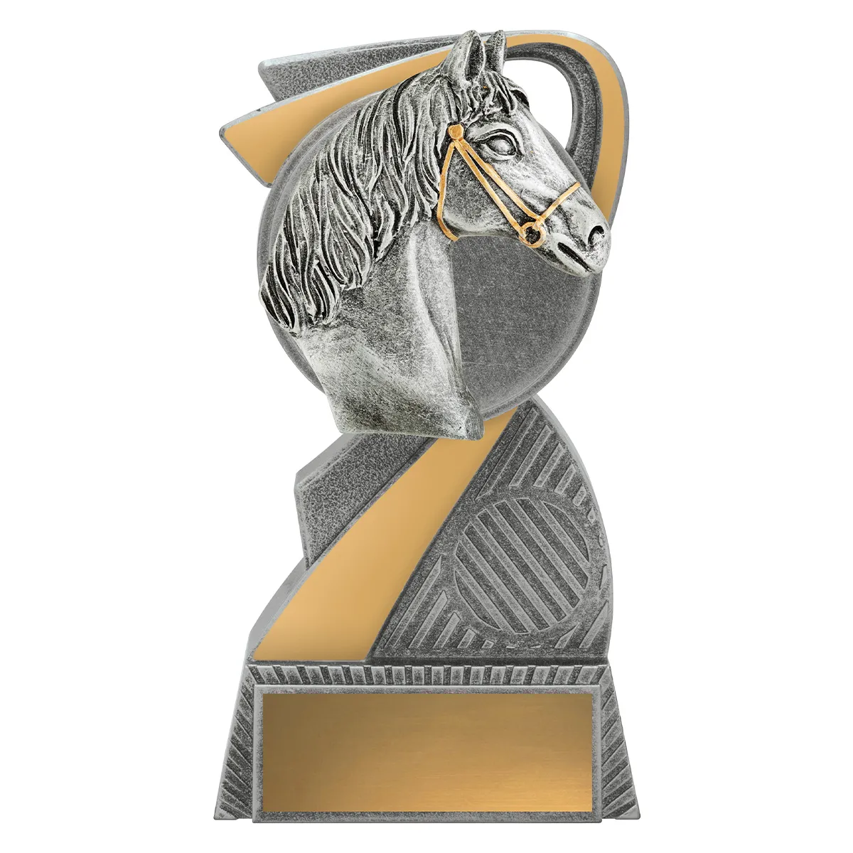 alp35a-silver Silver arclight - horse with resin construction