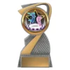alb32a-silver Silver arclight showtime - dance silhouette with plastic construction