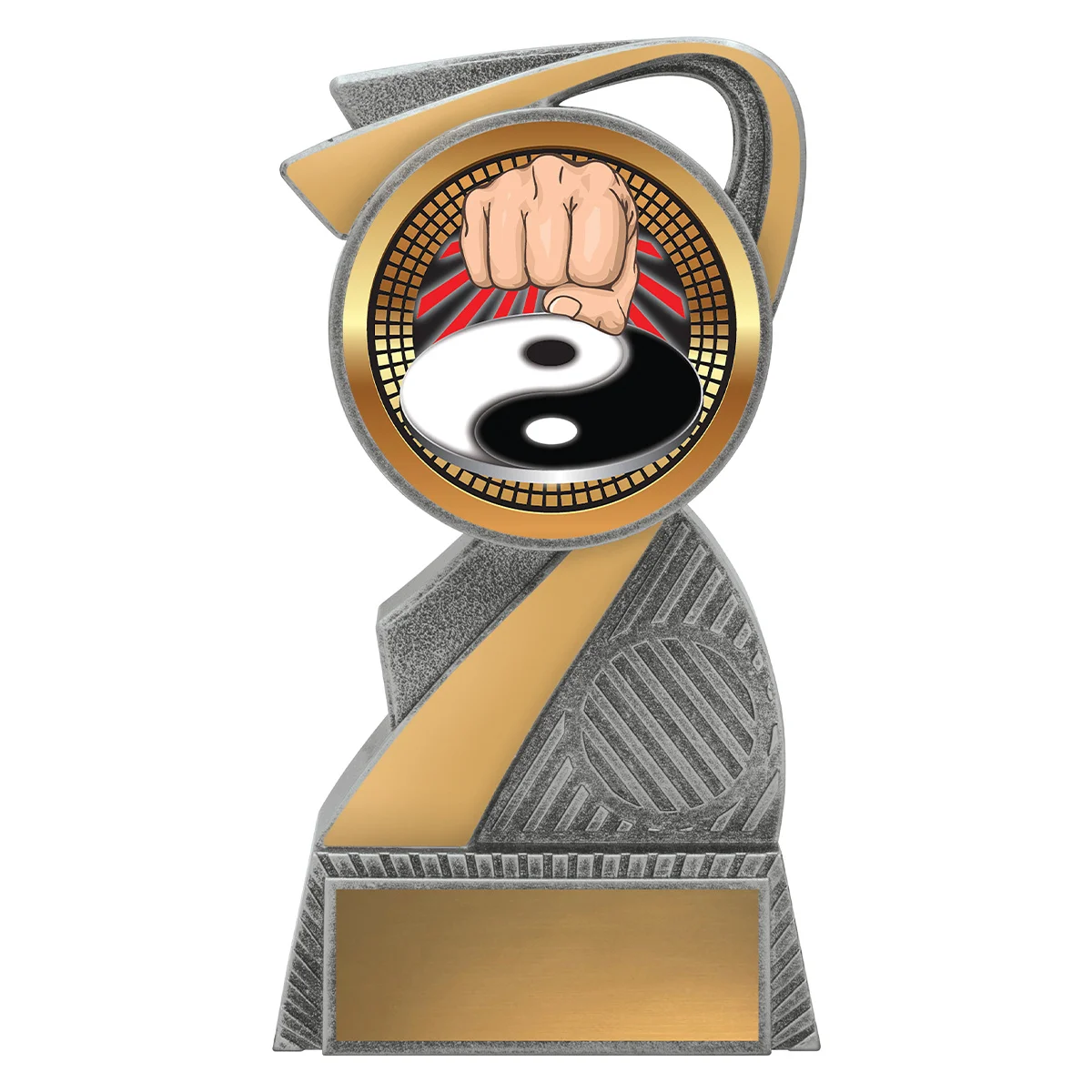 alb45a-silver Silver arclight showtime - martial arts with plastic construction