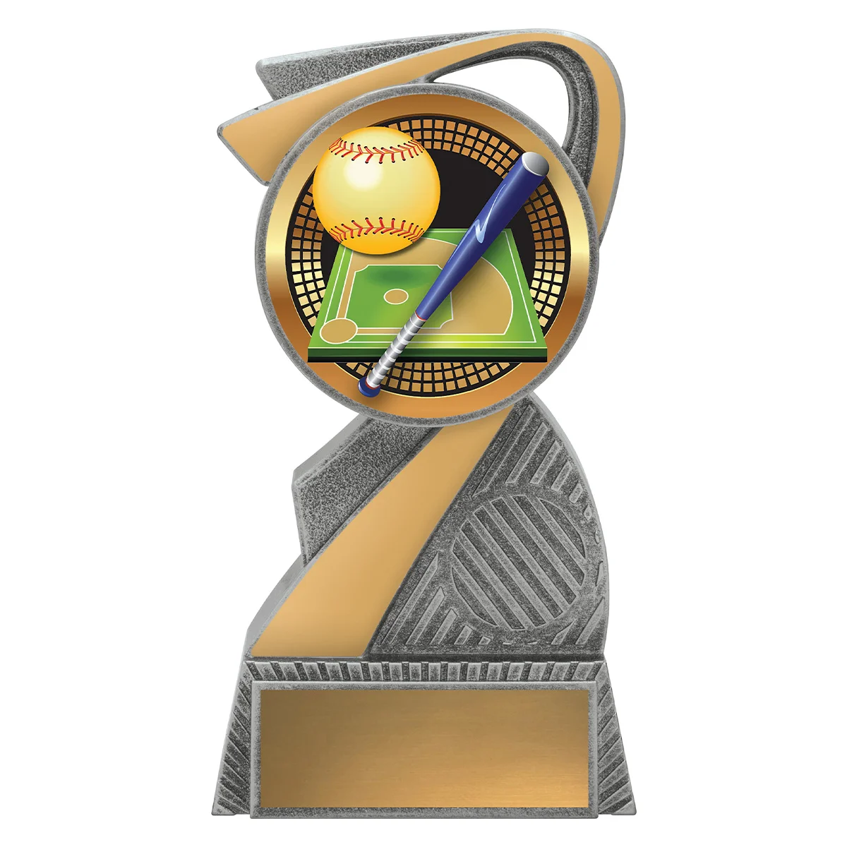 alb75a-silver Silver arclight showtime - softball with plastic construction