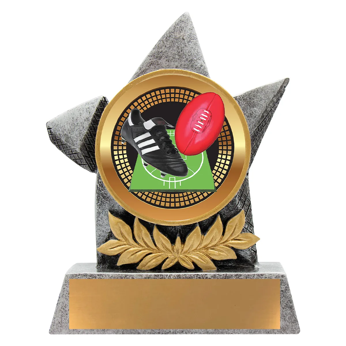 ab31-silver Silver argo - aussie rules with resin construction