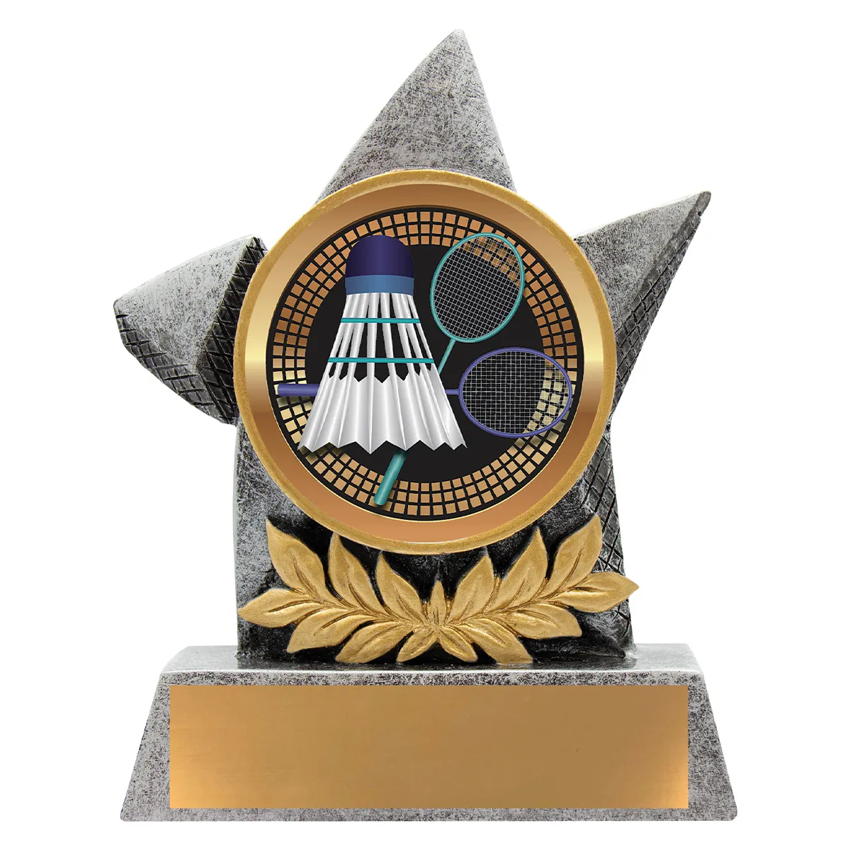 ab46-silver Silver argo - badminton with resin construction