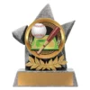 ab33-silver Silver argo - baseball with resin construction