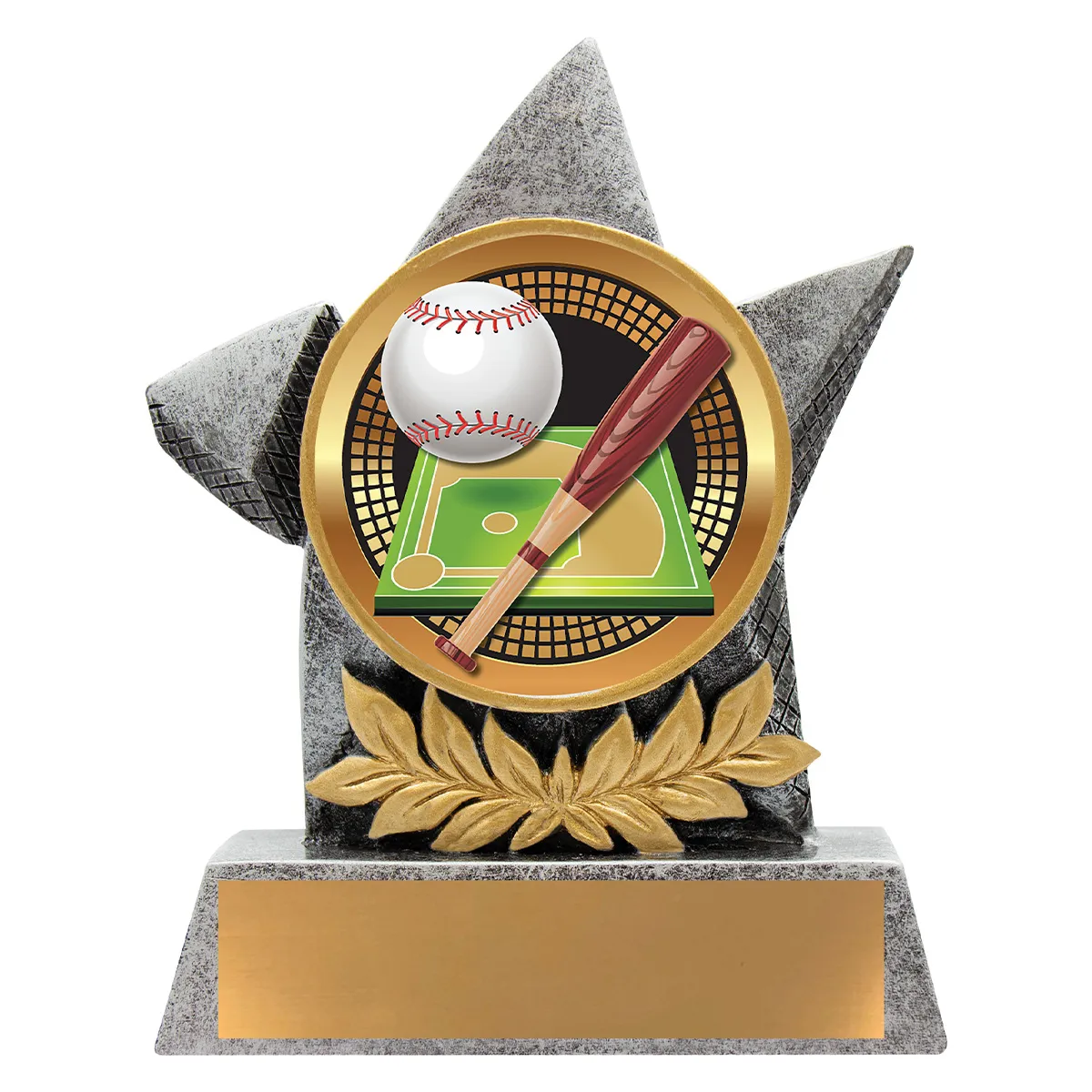 ab33-silver Silver argo - baseball with resin construction