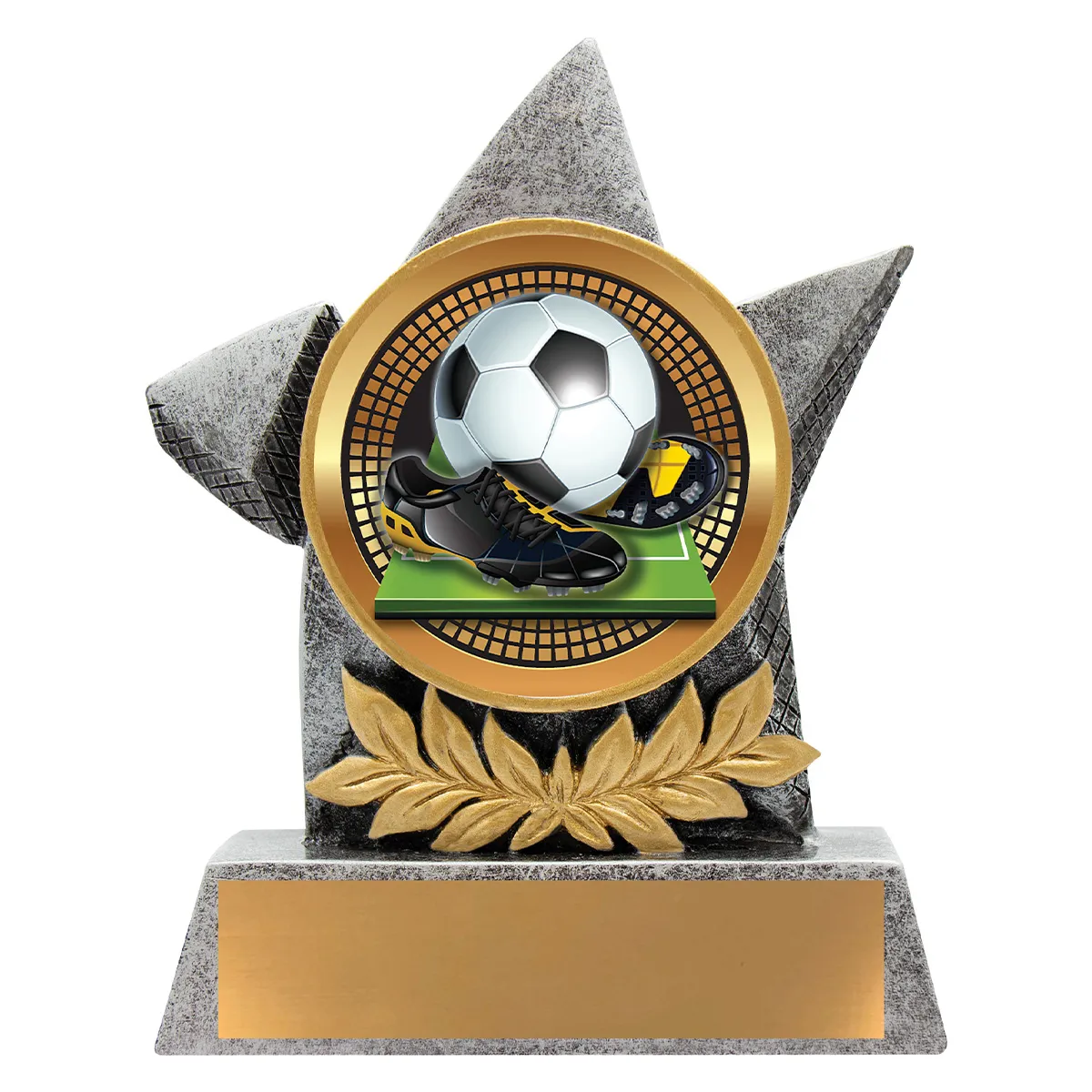 ab04-silver Silver argo - football with resin construction