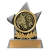 ab35-silver Silver argo - horse with resin construction