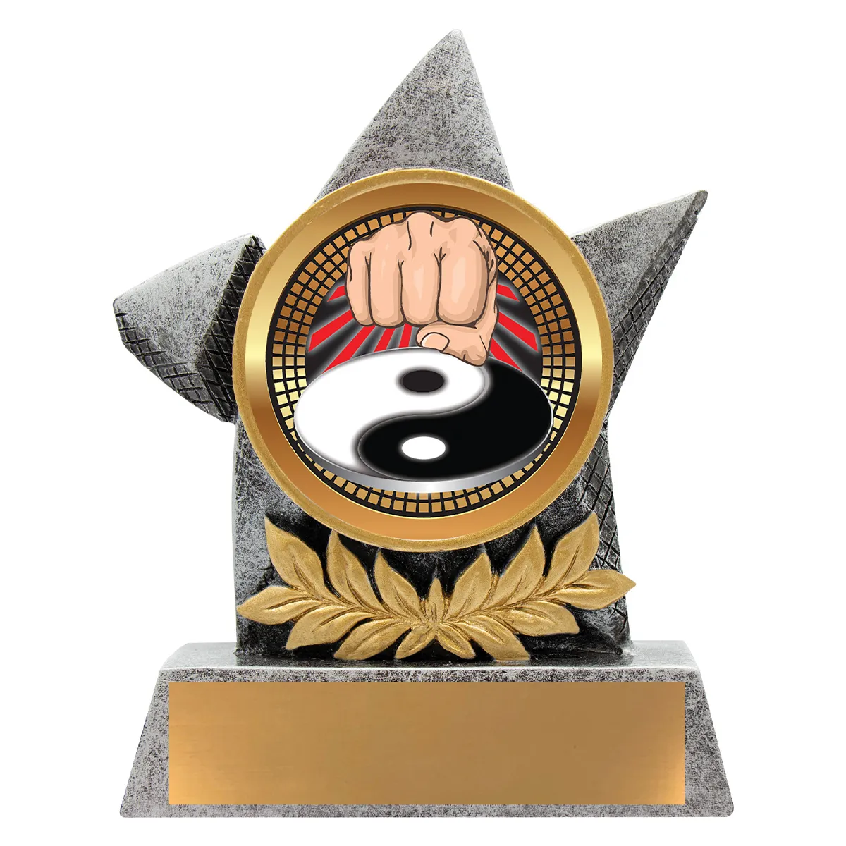 ab45-silver Silver argo - martial arts with resin construction