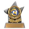 ab37-silver Silver argo - netball with resin construction