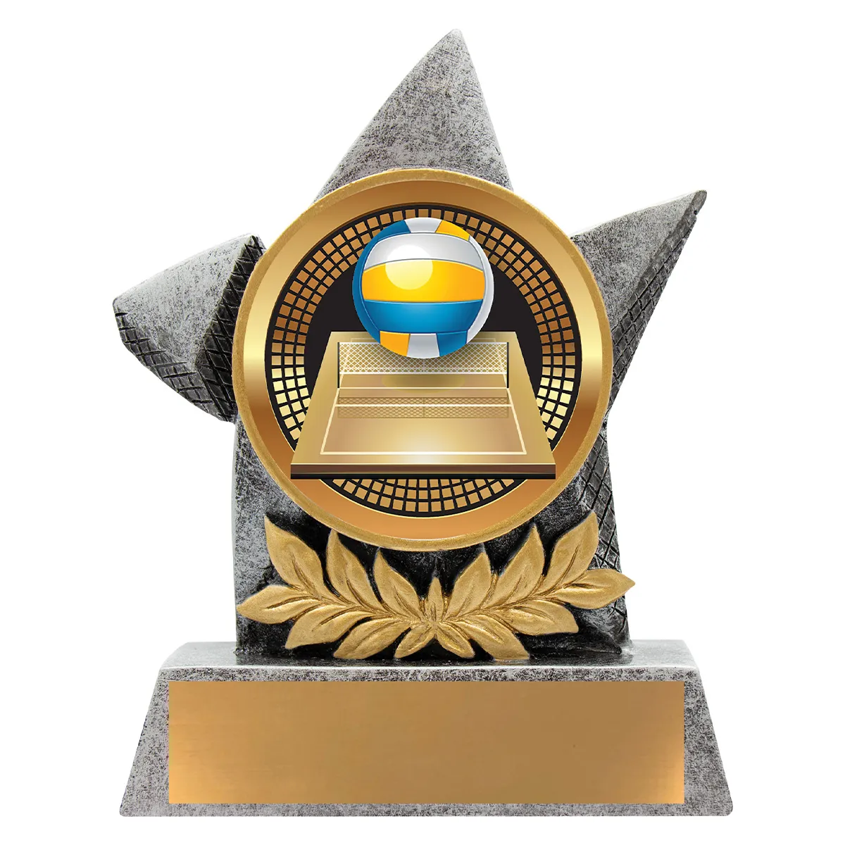 ab27-silver Silver argo - volleyball with resin construction