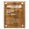 pfw6-light-walnut Light walnut artisan floating plaque with acrylic / timber construction