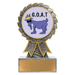 Silver aster - goat with resin construction