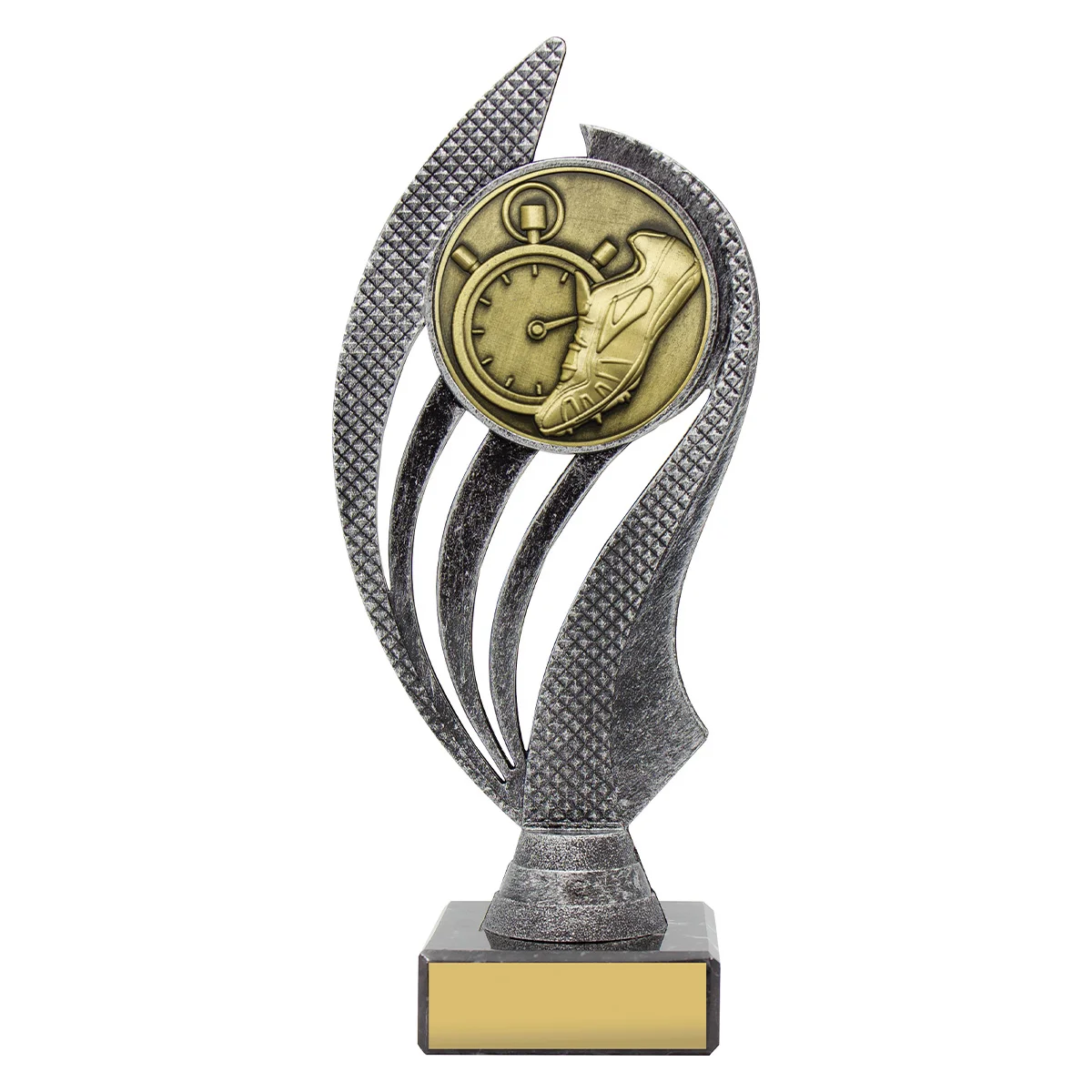 hy947a-silver-and-gold Silver & gold athletics husky with plastic / metal / marble construction