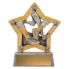 12947-silver Silver athletics mini star with resin construction