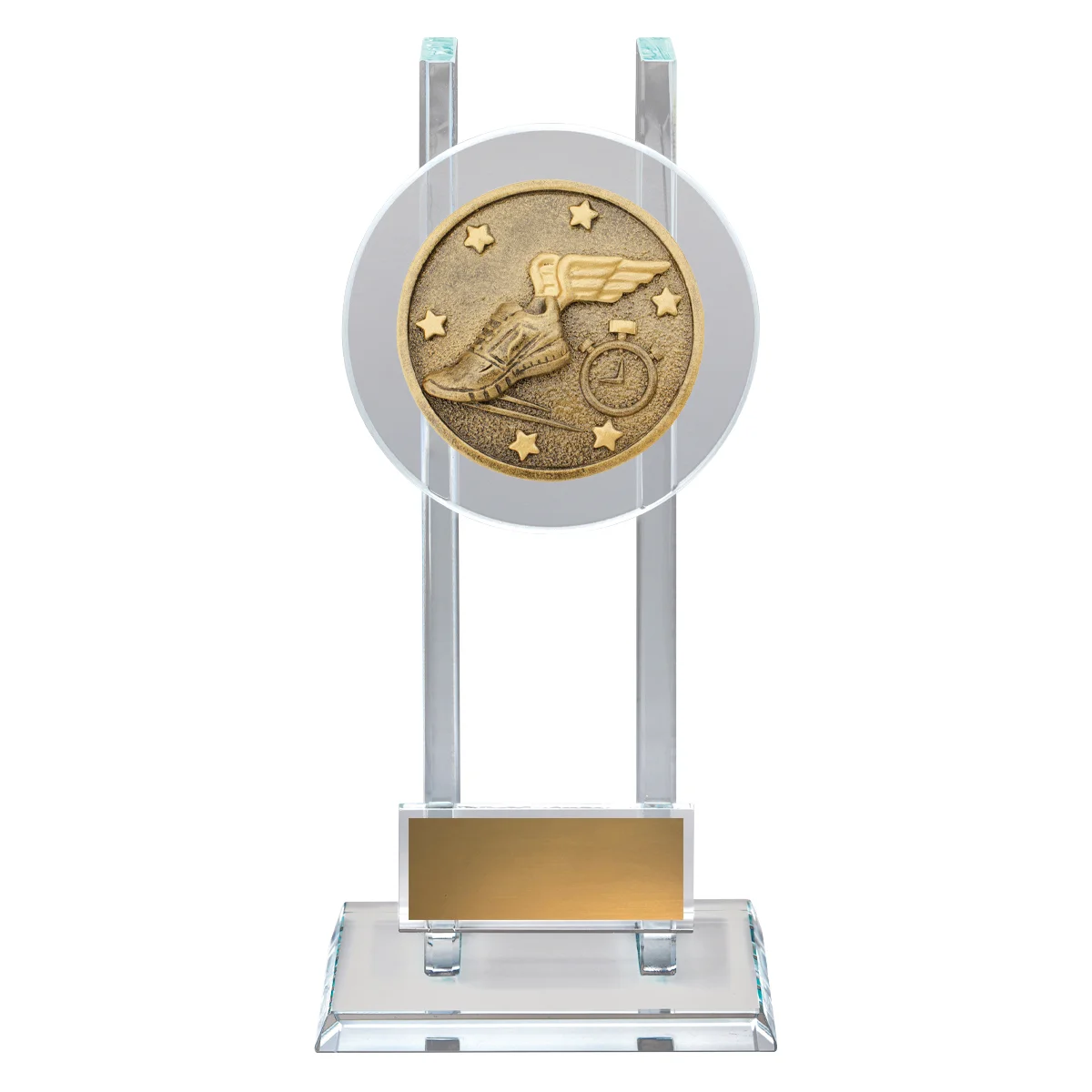 Gold athletics spartan glass with glass construction